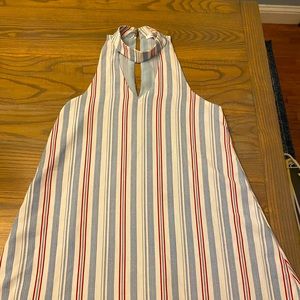 Red, white, blue A-line dress, size S